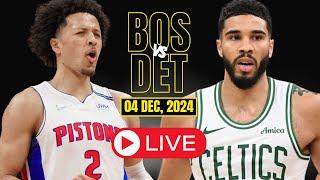 LIVE : Boston Celtics Vs Detroit Pistons Full Game | NBA Live | DEC 04 2024 | 2K