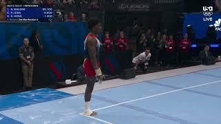 Frederick Richard fires away on floor | U.S. Olympic Gymnastics Trials