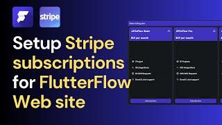 Setup Stripe Subscriptions for FlutterFlow Web site