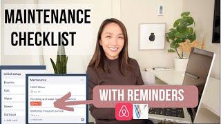 HOUSE OPERATIONS: Complete checklist of maintenance + setup tasks for Airbnbs (or any home)