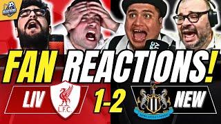 LIVERPOOL & NEWCASTLE FANS REACTION TO LIVERPOOL 1-2 NEWCASTLE | CARABAO CUP FINAL FAN REACTIONS