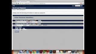 Recovering Your BYU Net ID and Password