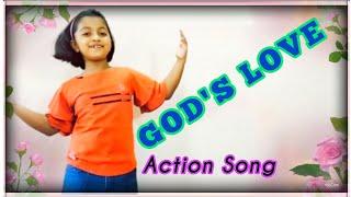 God's love is so wonderful | Action Song| For kids and students | With Lyrics| Nursery rhymes.