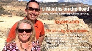 9 months fulltime on the road in our RV – the big updates: Mail, Domicile, Boondocking + more