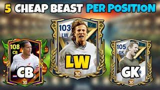 Top 5 Cheap Beast Players per Position in fc mobile