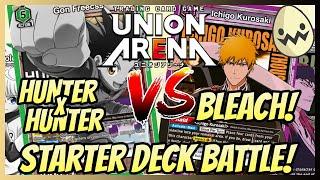 Union Arena: Starter Deck Example Game! Bleach and Hunter X Hunter Super Pre-Release Starter Battle!