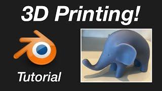 3D Printing for Blender Users in 4 Minutes, Beginner Tutorial