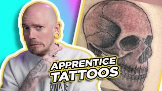 APPRENTICE TATTOOS | Tattoo Critiques | Pony Lawson