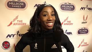 Keni Harrison, after Millrose Games victory, is on target for 2020