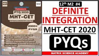 DEFINITE INTEGRATION | MHT CET PYQ 2020 | CLASS 12 | IMPULSE BATCH