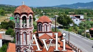 Avli, Kavala, Greece - by drone [4K]. #pangaion