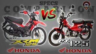 HONDA XRM 125 vs HONDA CT125 SPECS COMPARISON