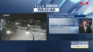 Person County sheriff explains how authorities are dealing with snow