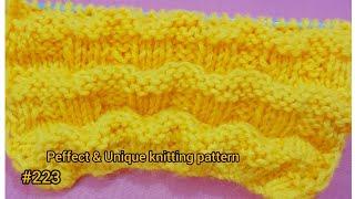 Perfect &Unique Knitting pattern// for woolen projects @