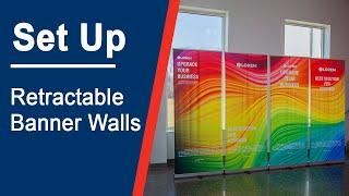 Retractable Banner Walls - Setup & Features (Tex Visions)