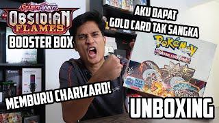 POKEMON OBSIDIAN FLAMES BOOSTER BOX UNBOXING! DAPAT GOLD CARD YANG UNEXPECTED!