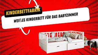 Weißes Kiefernholz Kinderbett mit Schubladen, Perfektes Bett für Kinder https://kinderbettfabrik.de/