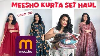 MEESHO Anarkali Kurti Set Haul Under 500/- | Huge Sale |  #meesho #meeshohaul #anarkali