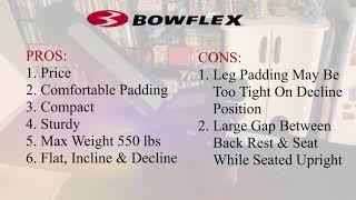 SelectTech BowFlex 4.1s Bench