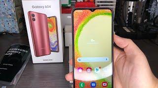 Samsung Galaxy A04 Unboxing + First Boot Up (Copper)