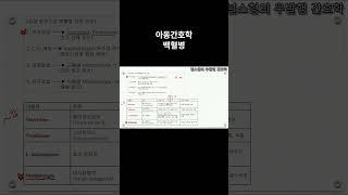널스형의 아동간호학. 단원별문제. 혈액 및 세포 장애- 백혈병 1. #간호학  #간호학과