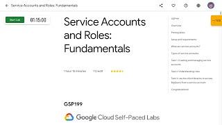 Service Accounts and Roles Fundamentals GSP199