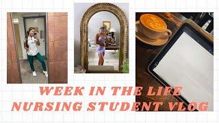 WEEK IN THE LIFE OF A NURSING STUDENT | Vlog | OB rotation | Workouts