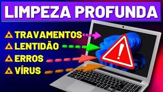 LIMPEZA PROFUNDA NO PC   MELHOR DESEMPENHO   PC LENTO E COM VÍRUS