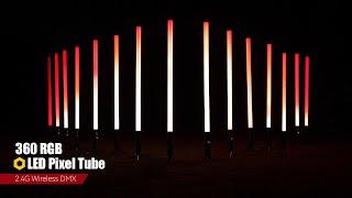 Pixel Tube Lighting | 360 RGB LED Pixel Tube Light With Wireless DMX