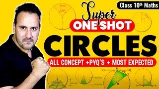 Circles One Shot Maths 2024-25 | Class 10th Maths Full NCERT Concept With Ushank Sir