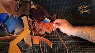 Leftovers to Luxury!  Easy Scrap Leather Wallet.