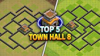 TOP 5! Town Hall 8 (TH8) Trophy/War/Farming Base Layout + Copy Link 2025 | Clash of Clans