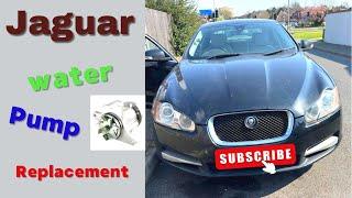 How to change water pump on Jaguar XF 2008