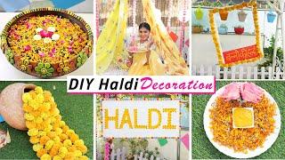 Haldi DIY Decoration | Ceremony ideas | DIY Queen