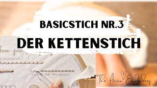 Sticken für Anfänger, Modern Embroidery, Kettenstich, Sticken lernen