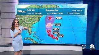 Hurricane Lee forecast, morning of Sept, 11, 2023