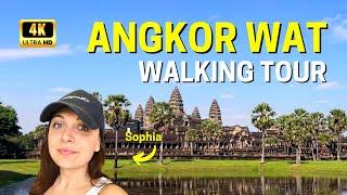 ANGKOR WAT TEMPLE | SIEM REAP | CAMBODIA | UNBELIEVABLE UNESCO WORLD HERITAGE | ORIGINAL SOUNDS | 4K