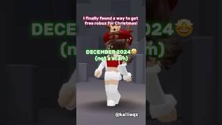 OMG I finally found a way to get free robux in December 2024 #roblox #robux #kallieqz #christmas