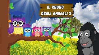 ANIMALI PER BAMBINI |  IL REGNO DEGLI ANIMALI 2 | nomi, caratteristiche e suoni reali degli animali