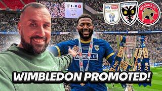 The Moment Wimbledon Secure PROMOTION To League One!
