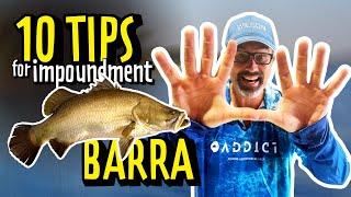 How To Catch More Barramundi || Impoundment Fishing