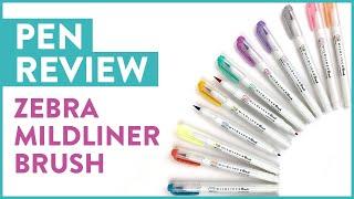 Review Zebra Mildliner Brush | Calligraphy Pen Review