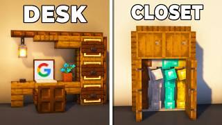 Minecraft: 10+ BEDROOM Build Hacks & Designs!