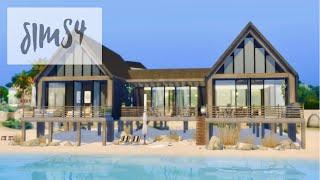 Sims 4 | Modern Beach House | NOCC | Stop Motion | Console  PS4