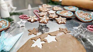 Lebkuchenteig Honiglebkuchen Grundrezept Lebkuchen und Royal Icing Spritzglasur