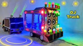 Ganesh Gauri Durga Pooja Navratri Mini DJ Truck | DJ Light New Big DJ Truck Radha Krishna Mini DJ