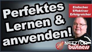 Online Marketing lernen Einfaches Lern-System konsequente Umsetzung Praxis Tipps | NETZTOR