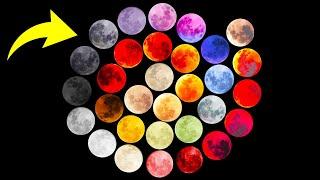 Почему Луна выглядит разноцветной?