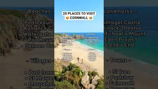 Here’s 20 EPIC Places To Visit in Cornwall! ‍️ #travelshorts #uktravel #travel #cornwall #shorts