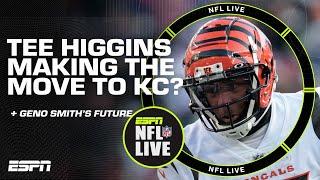 Could the Chiefs land Tee Higgins in free agency?  + Geno Smith's future in Seattle | NFL Live